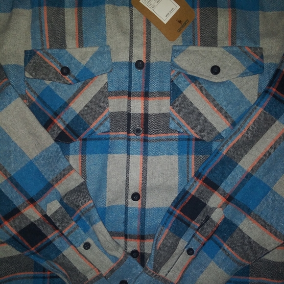 🆕Gioberti | Plaid Button Down Shirt Mens Medium - Picture 2 of 4